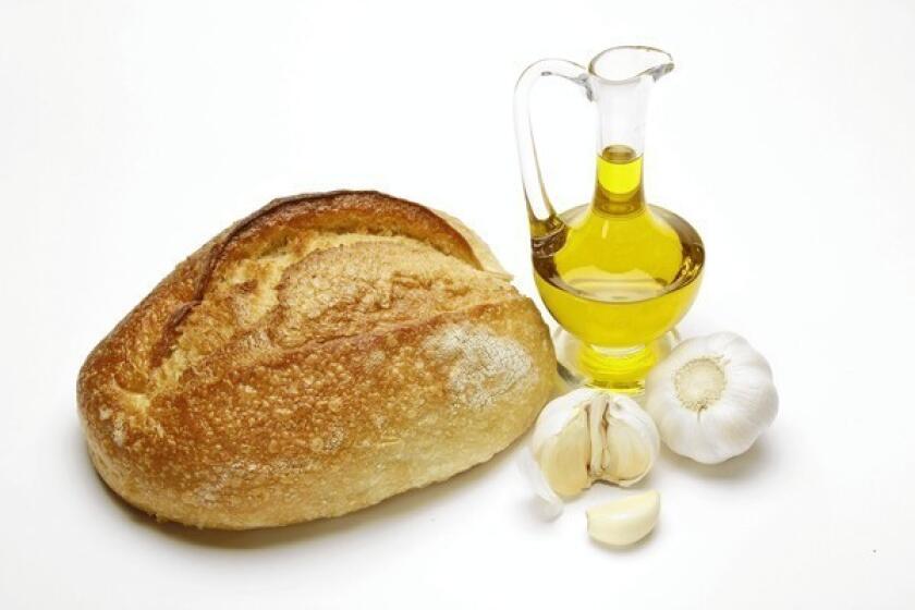 The simplicity of good bread, good olive oil and fresh garlic becomes soul food in Italy.