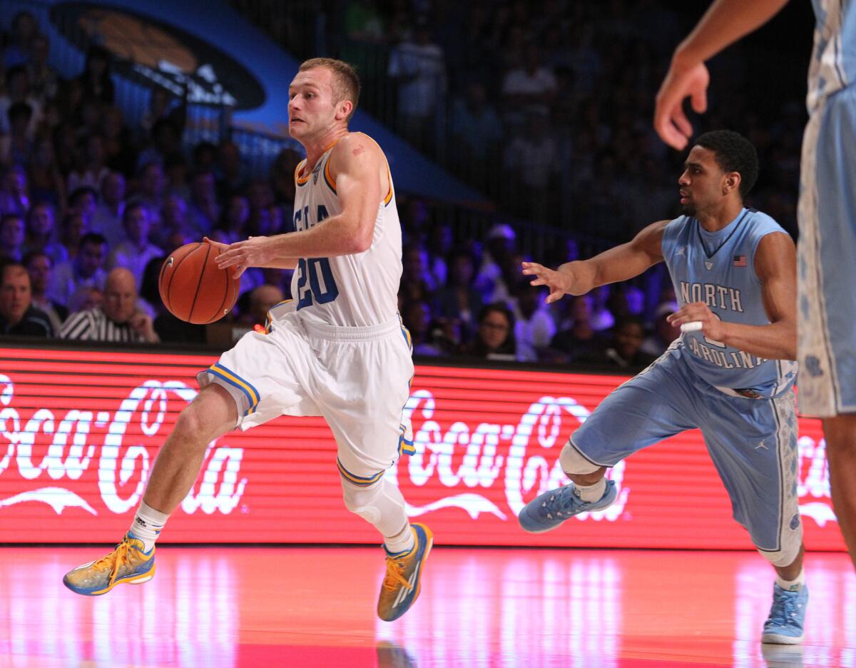 No. 22 UCLA guard Bryce Alford finished with 10 points and three assists, but turned the ball over six times in the Bruins' 78-56 loss to No. 5 North Carolina at the Battle 4 Atlantis.