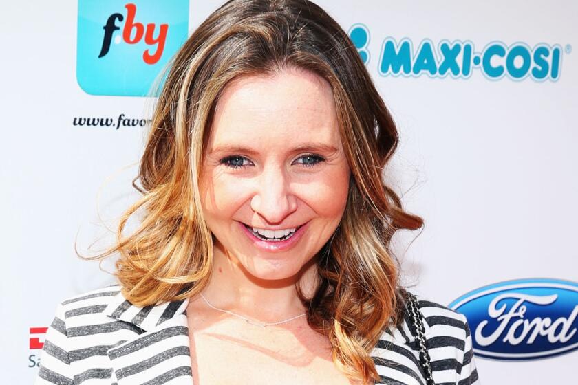 Actress Beverly Mitchell announced the Jan. 28 birth of her son via social media on Tuesday.