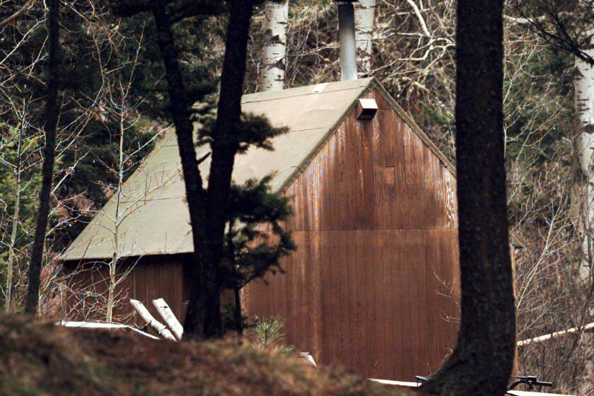 Ted Kaczynski's cabin in the woods of Lincoln, Mont.