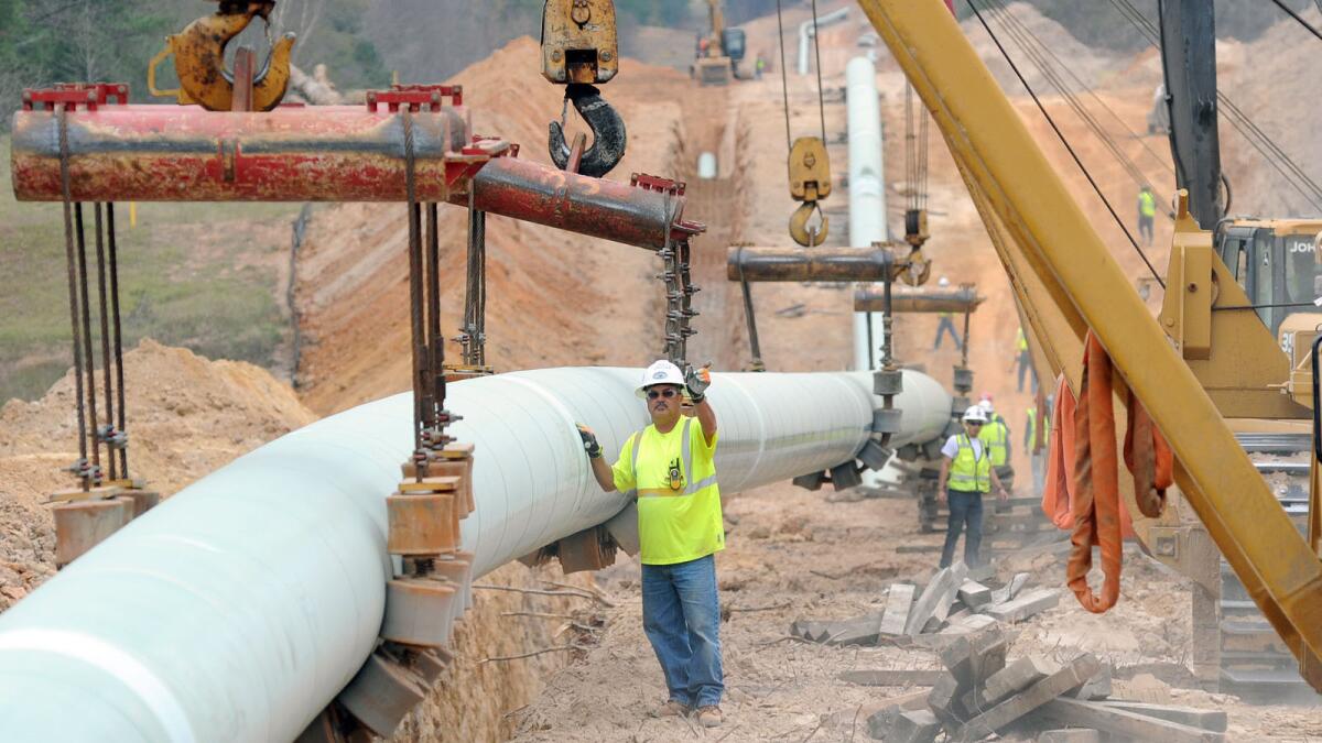 Keystone XL pipeline construction