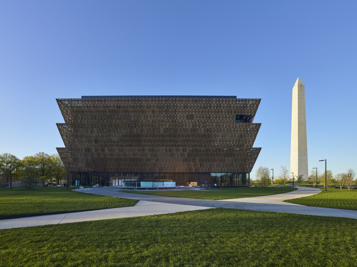 The Smithsonian's National Museum of African American History and Culture on the Mall in Washington, D.C.