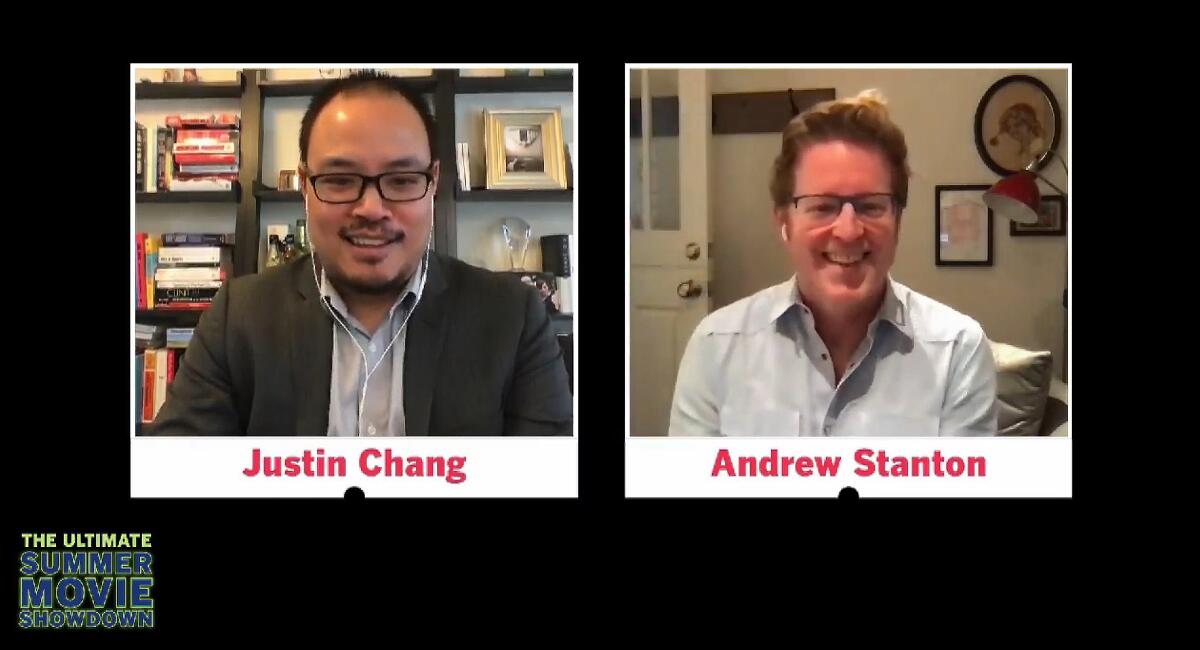 Director Andrew Stanton joined film critic Justin Chang 