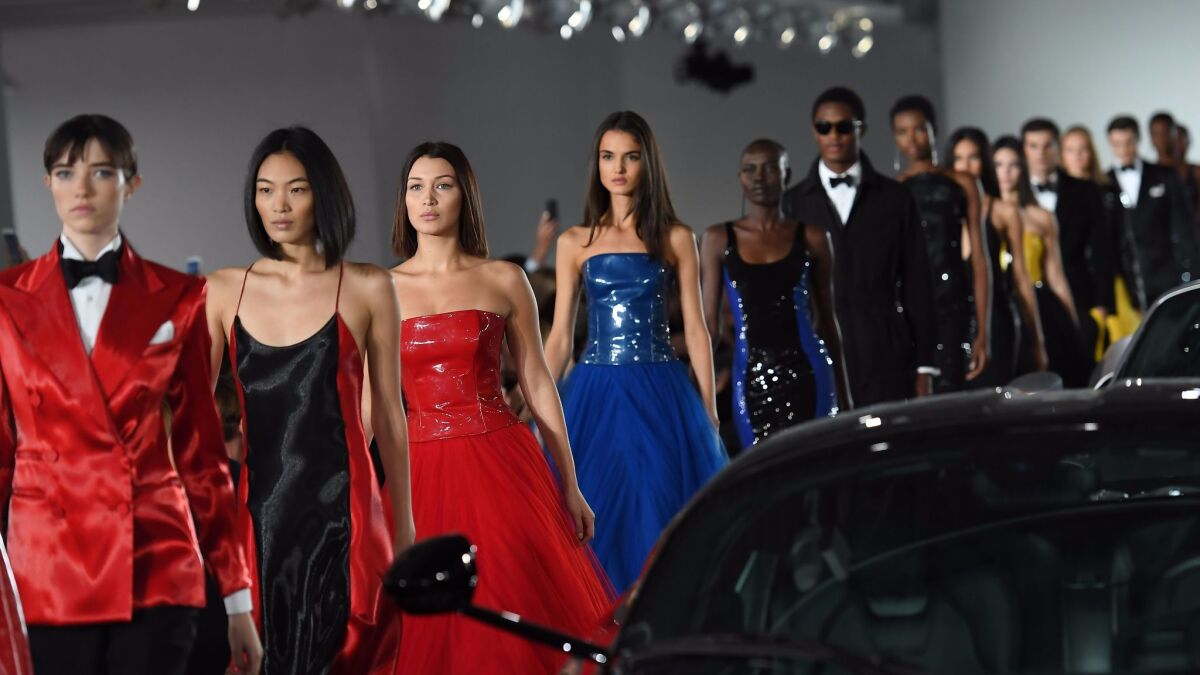 The finale of the Ralph Lauren Collection runway show presented Tuesday in Bedford, N.Y.