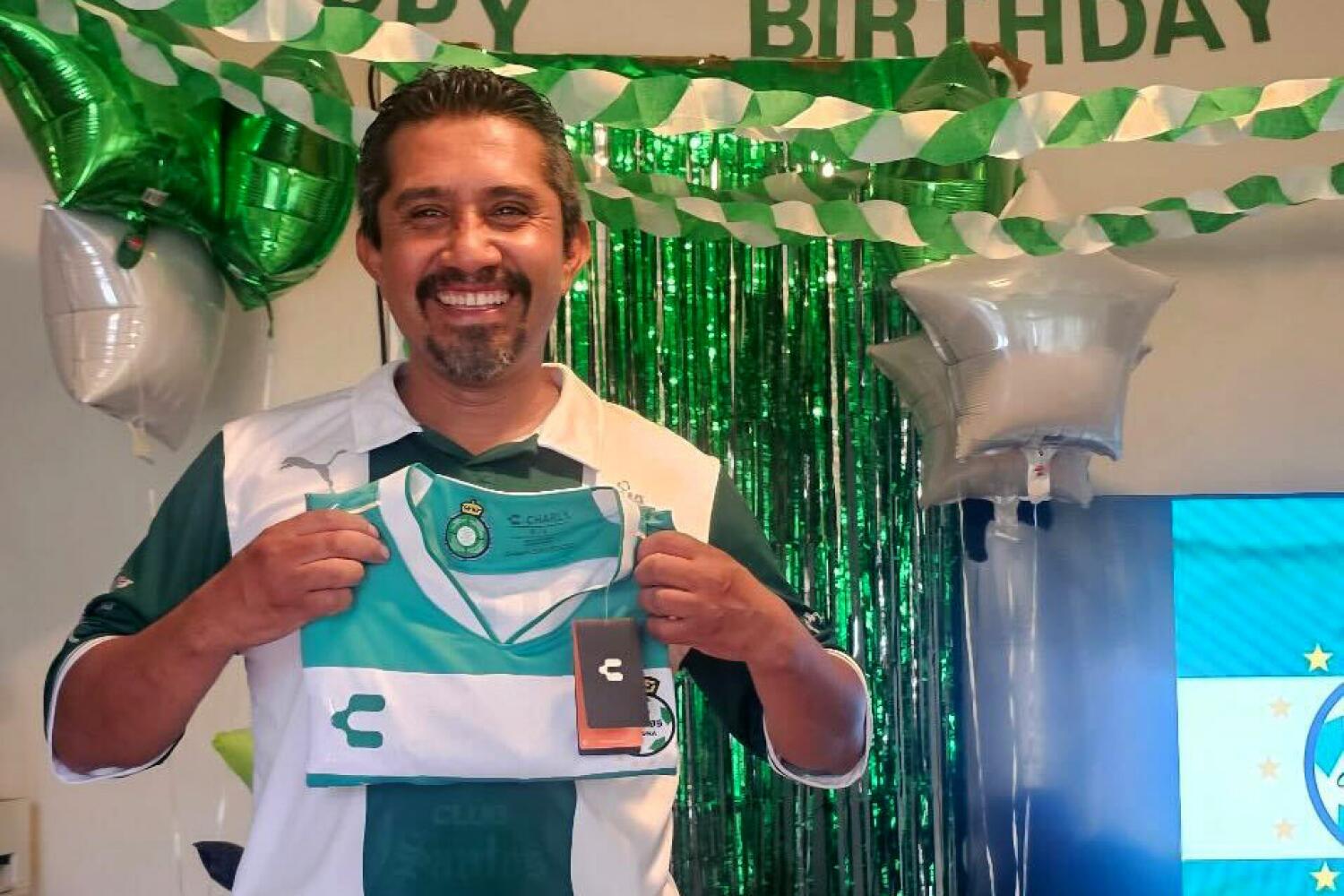 Angel Rodrigo Minguela Palacios at his 48th birthday celebration this year.