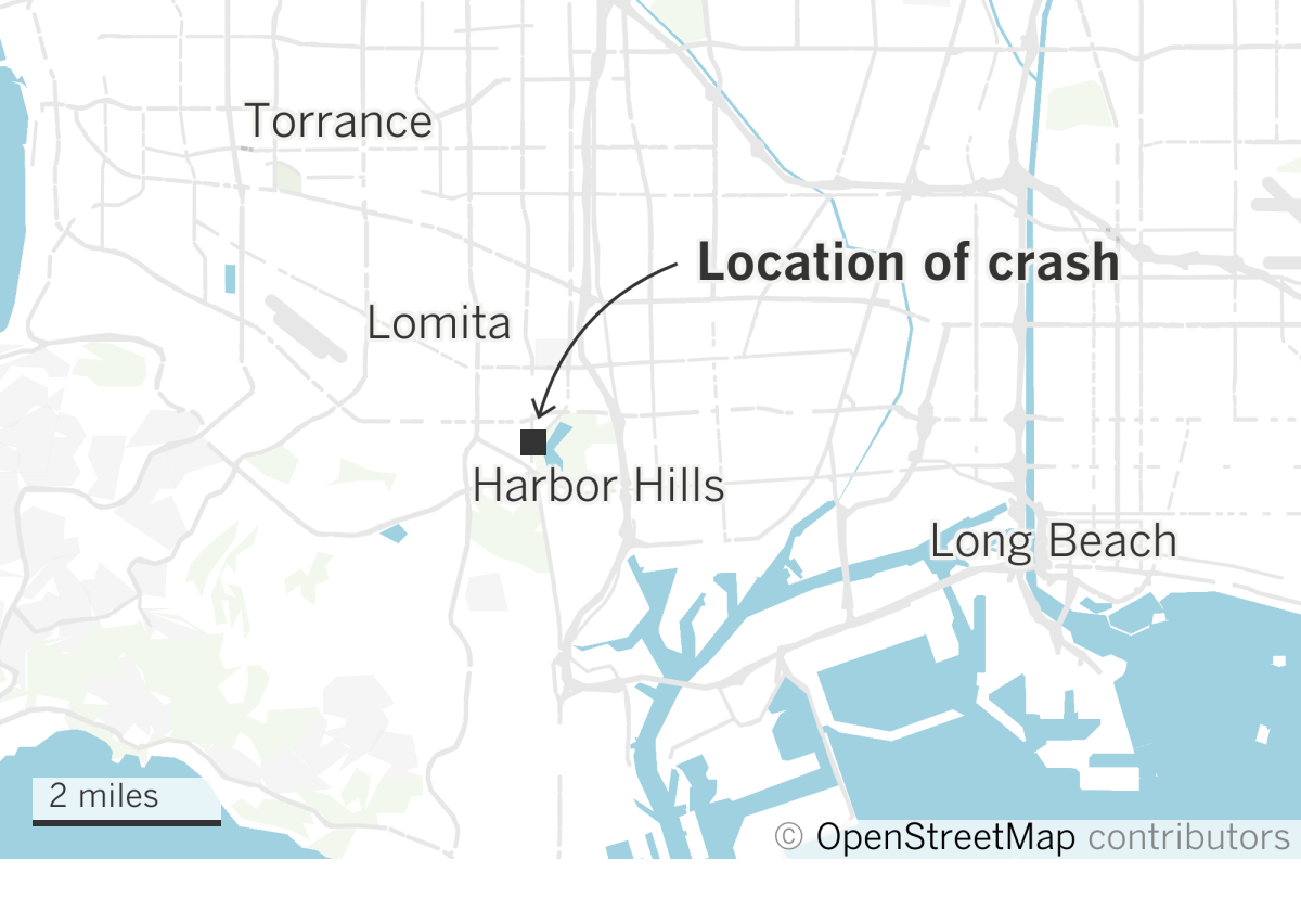 Map of Harbor City crash