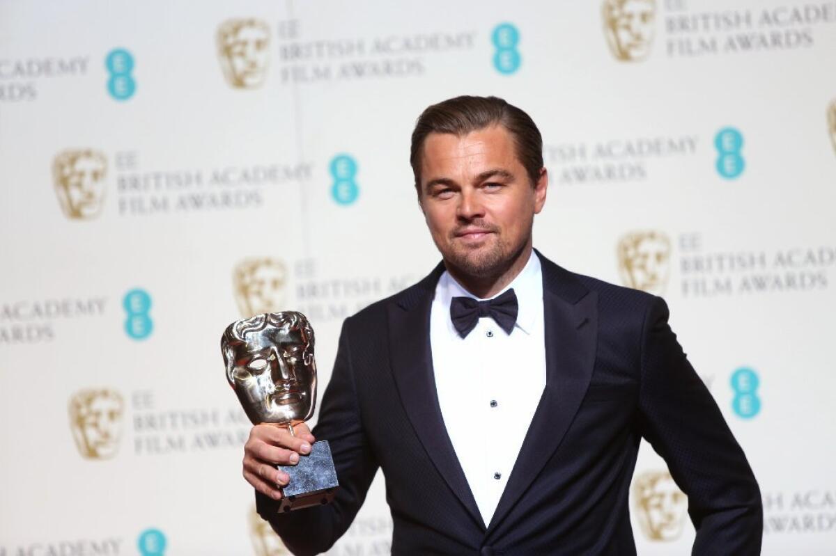 "The Revenant" won BAFTAS for actor for Leonardo DiCaprio, as well as film, director, cinematography and sound.