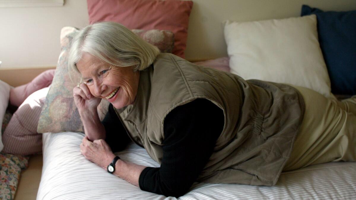 A retired and divorced schoolteacher, Jane Juska -- seen here in her Berkeley home in 2003 -- wrote “A Round-Heeled Woman: My Late-Life Adventures in Sex and Romance” based on her experiences after placing a personal ad.