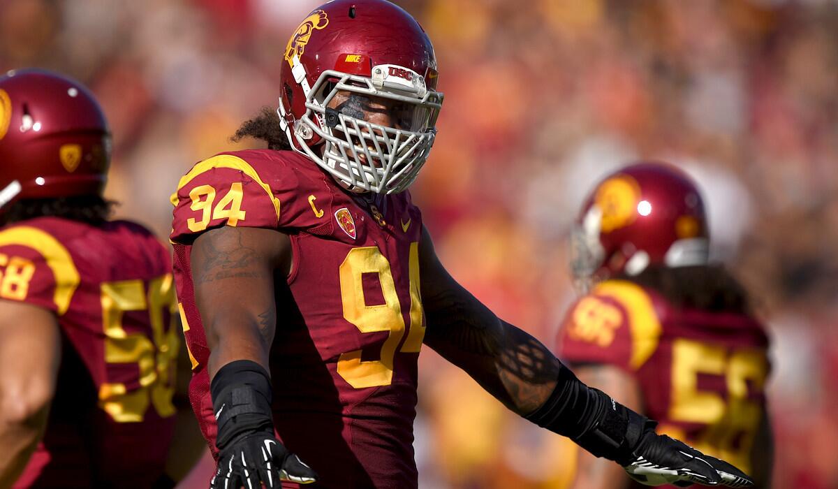 Defensive end Leonard Williams and USC will be facing a Stanford offensive line with four new starters, but each has plenty of experience, in the Pac-12 Conference opener on Saturday.