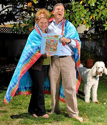 Abigail Yasgur, second cousin of the famous Max Yasgur, and her husband, Joseph Lipner, have written and self-published a children's book about the 1969 Woodstock festival, which took place on Max's Bethel, N.Y., farm. Their poodle, Dashwood, is on the scene as well.