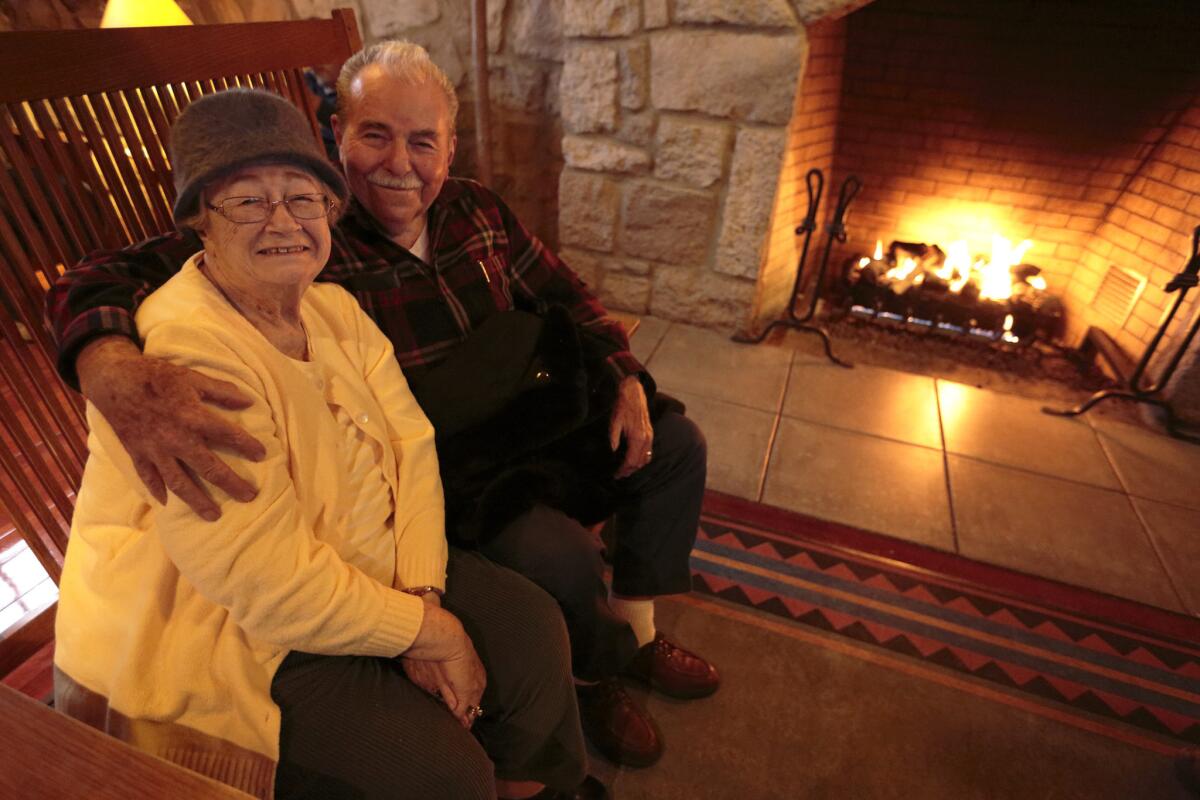 Bob and Shirley Welch of Pleasanton, Calif., celebrated their honeymoon at Crater Lake, then returned to the Crater Lake Lodge Years later to celebrate again.