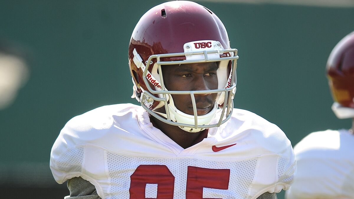 Former USC wide receiver Victor Blackwell was removed from the team roster last week.