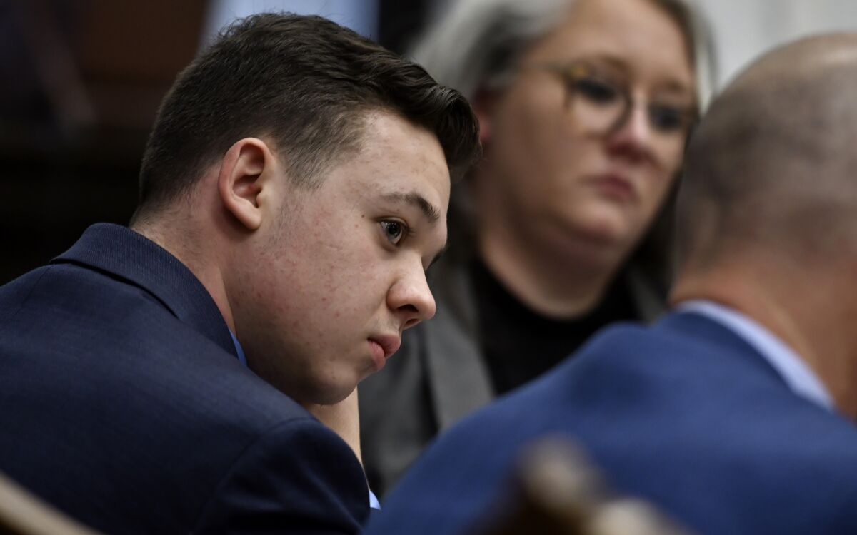 Kyle Rittenhouse listens to closing arguments