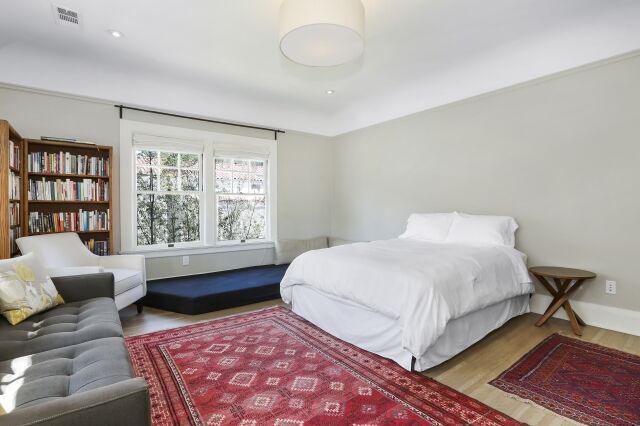 Laura Ricciardi and Moira Demos' Los Feliz home: a bedroom.