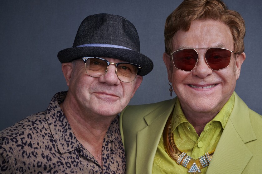 Bernie Taupin and Elton John