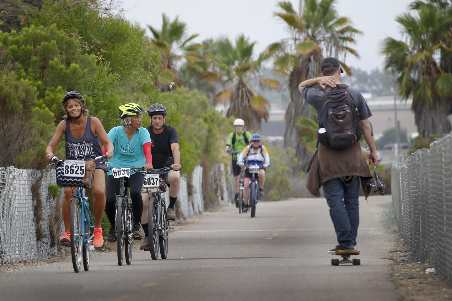 Bike the Bay fundraiser sends waves of cyclists over the Coronado