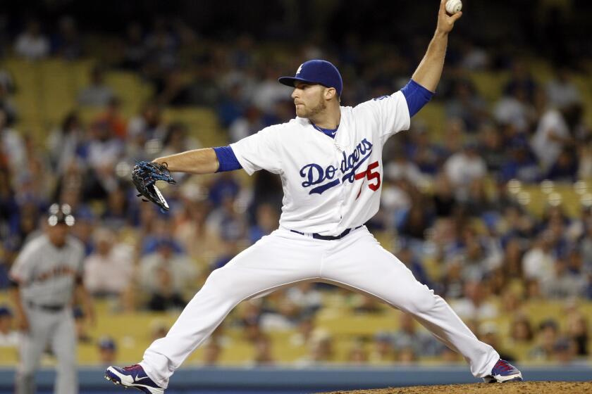 Paco Rodriguez pitches for the Dodgers on June 25, 2013.