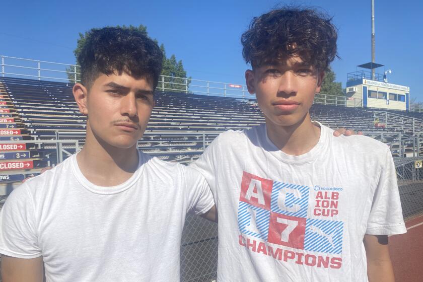 Birmingham soccer returnees Enrique Pineda (left) and Cristian Moran.