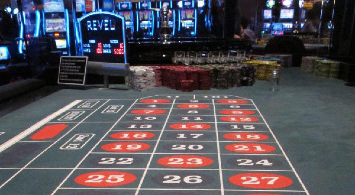 A roulette table awaits gamblers at Revel in Atlantic City, N.J.