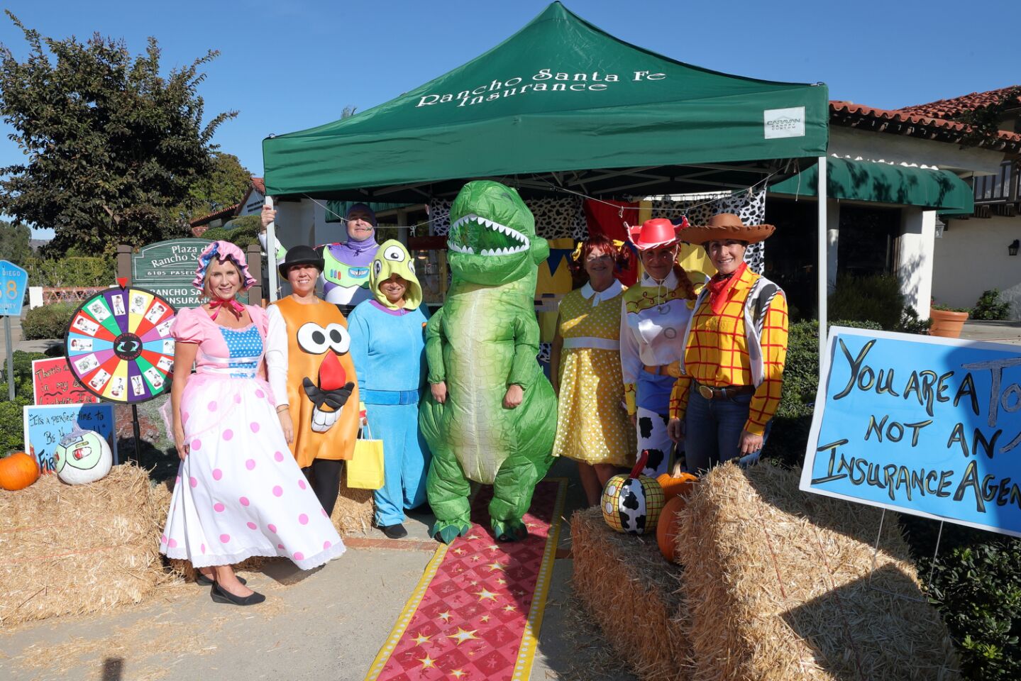 The RSF Insurance staff dressed as characters from Toy Story