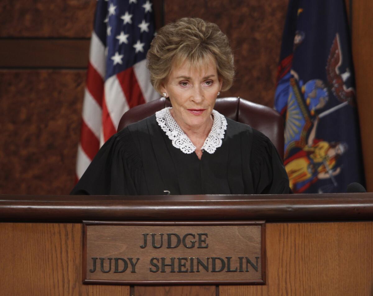 Judge Judy Sheindlin said announcer Bishop's voice was "powerful, soothing and caring."