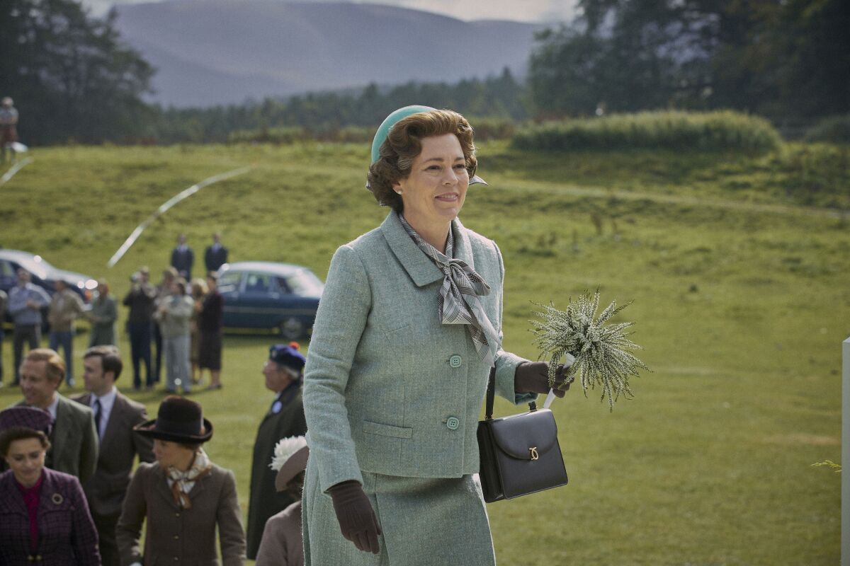 Olivia Colman as Queen Elizabeth II in "The Crown."