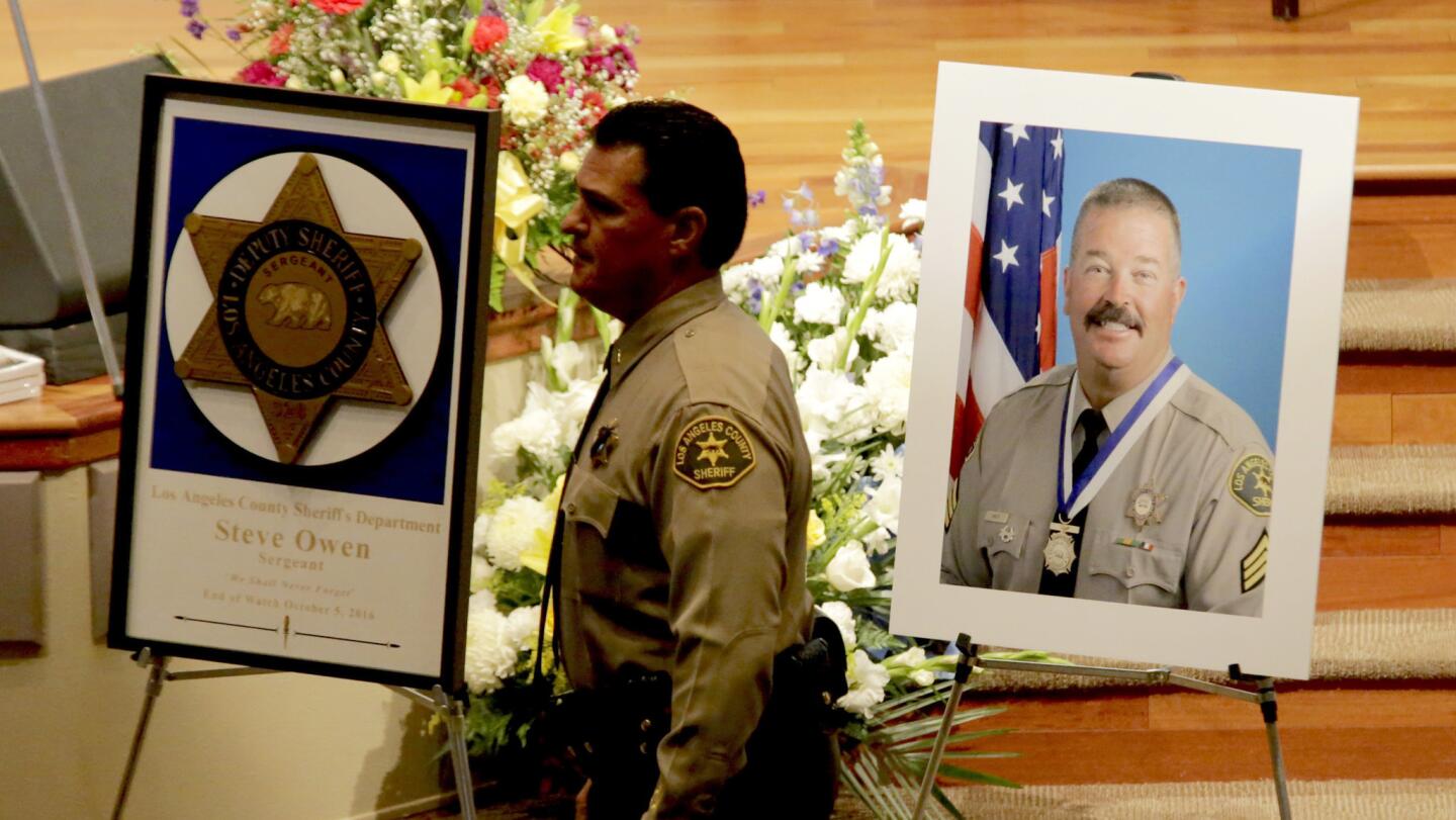 Funeral for L.A. County Sheriff's Sgt. Steve Owen