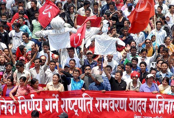 Nepal prime minister resigns - protest rally