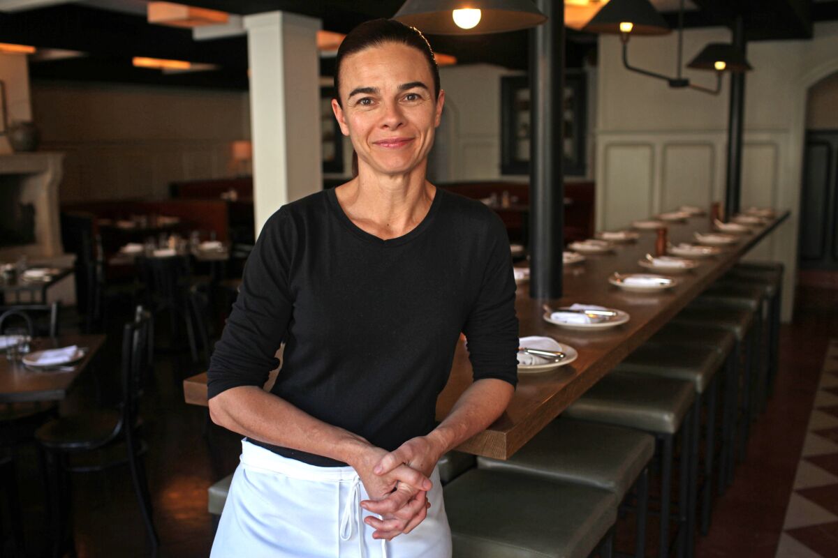 Chef Suzanne Goin at A.O.C., one of her Los Angeles restaurants. Goin won the James Beard Award for Outstanding Chef 2016.