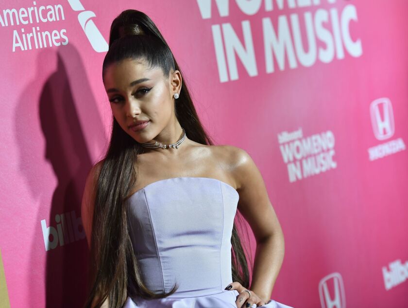 Ariana Grande headlined the Coachella festival on Sunday. She didn't allow The Times to photograph the show.