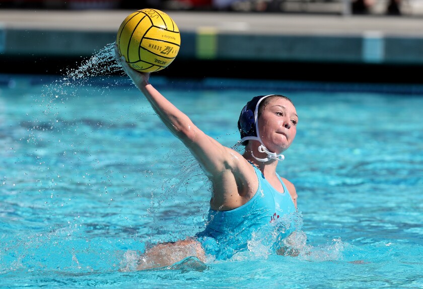 Corona del Mar's Emily Cloherty attempts to score a penalty shot against Agoura during Saturday's Division 1 final. 