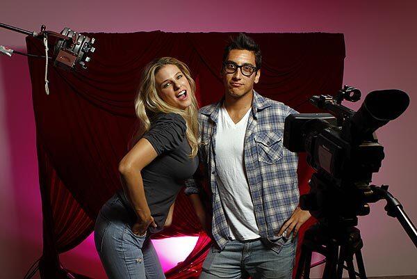 Lisa Nova (Lisa Donovan) and Kassem G (Kassem Gharaiben) at Maker Studios. Nova and other YouTube video creators tape a spoof on "The Real Housewives of New Jersey" at Maker Studios in Culver City, which has 30 employees to help create videos.