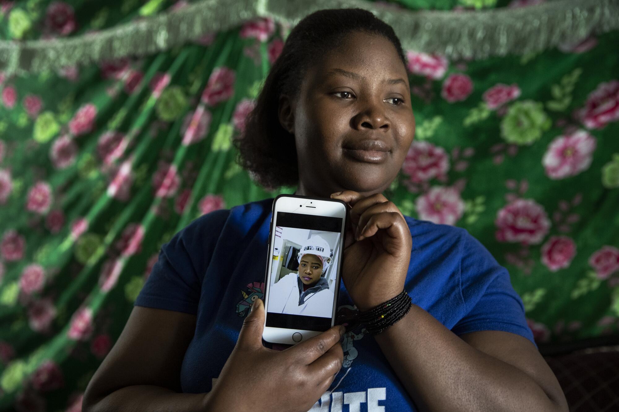 Yvette Nimenya, 32, has worked for eight years at the Smithfield plant with her husband, Jeremie Nimpaye. 