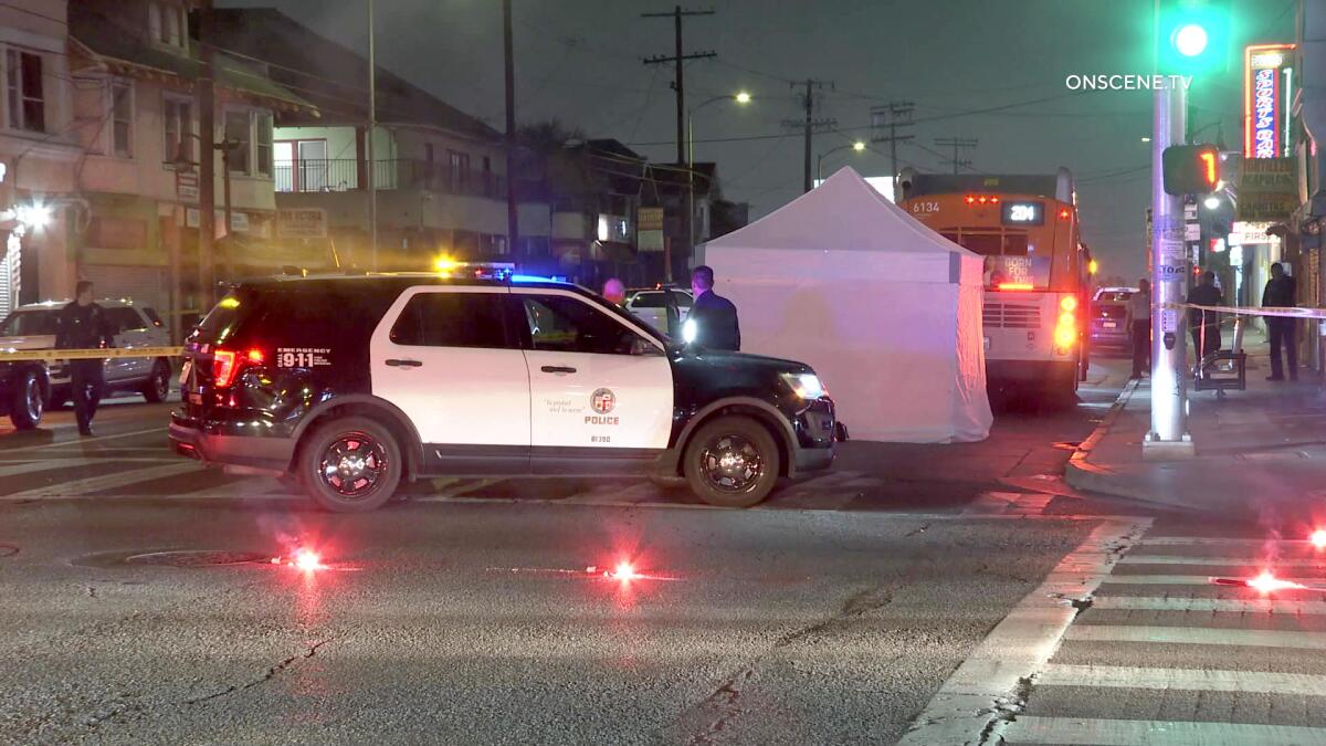 A pedestrian was struck by a hit-and-run driver
