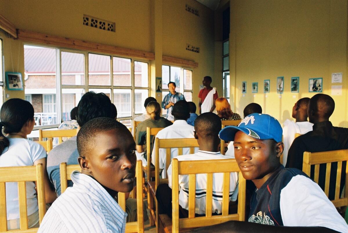 Students in a classroom in Rwanda