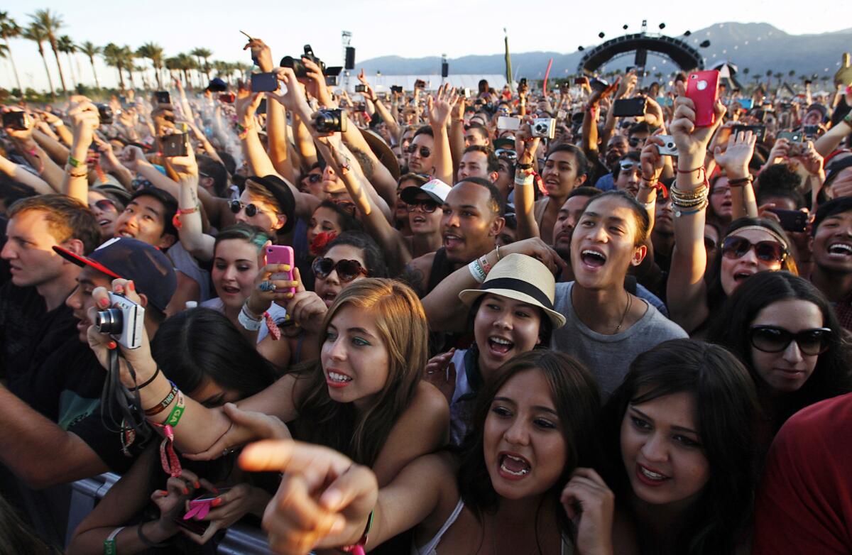 A scene from the 2012 Coachella festival. Follow along as we cover this year's event in real time.