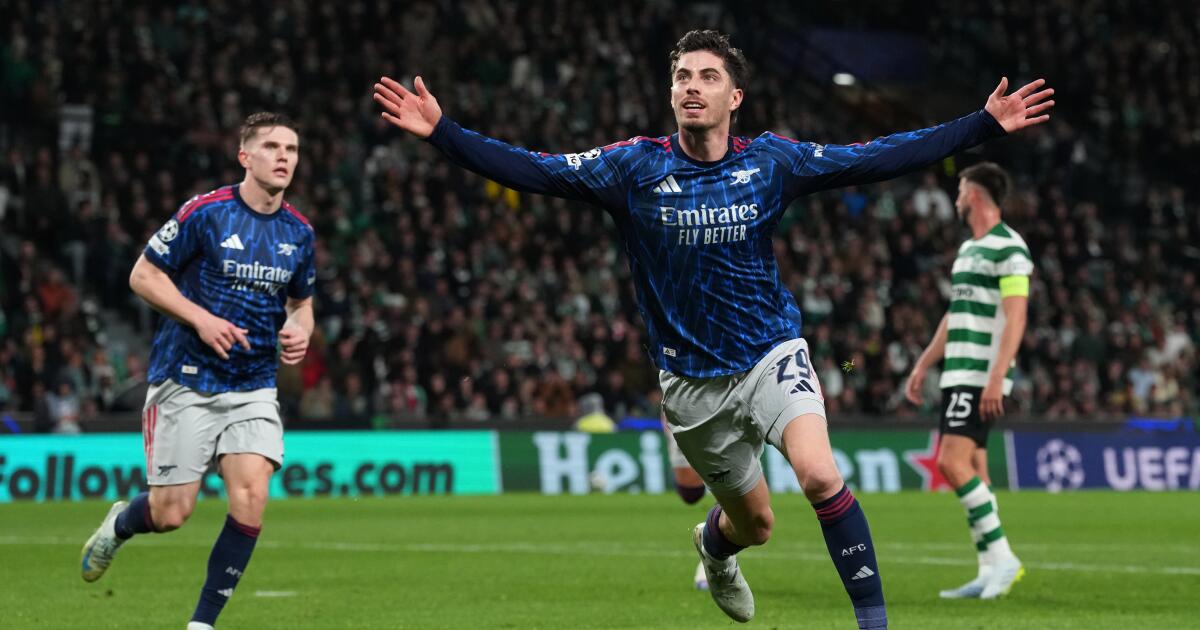 Arsenal se lleva la ida de cuartos de la Champions ante Sporting con ...