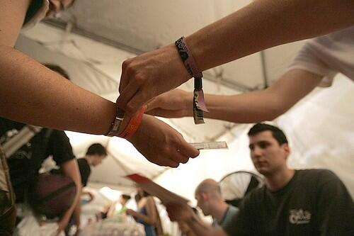 Wristbands at Coachella