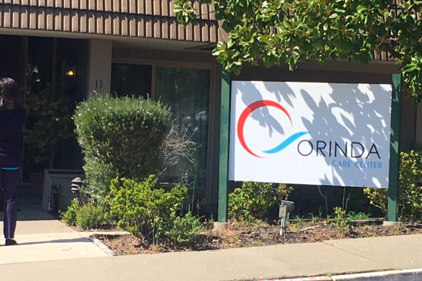 Orinda Care Center, a skilled nursing facility where 27 people tested positive for the virus.