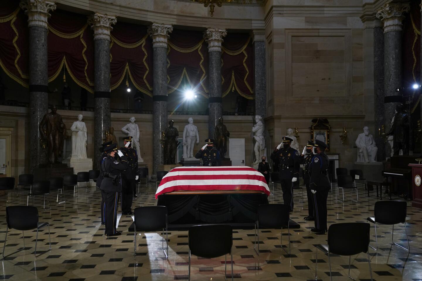 Justice Ruth Bader Ginsburg lies in state at U.S. Capitol