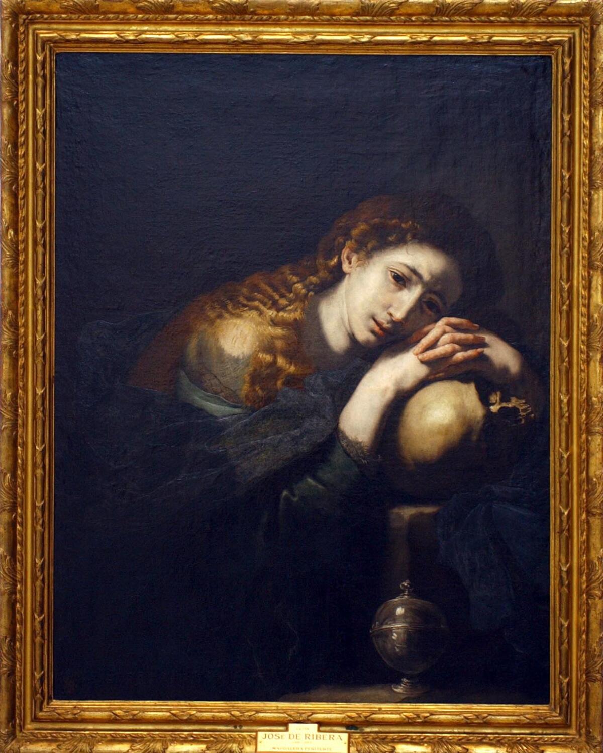 Magdalena penitente de José de Ribera (1635) uno de los maestros del barroco. 