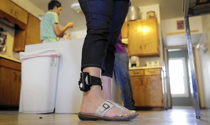 Recent border-crossers say they’re increasingly being coerced into wearing ankle monitors even when the devices aren’t officially a condition of their release from detention.