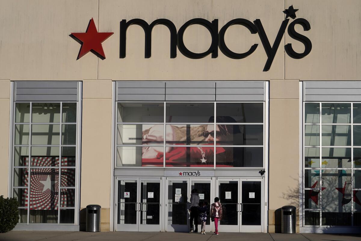 Una tienda Macy's en Charlotte, Carolina del Norte el 22 de febrero del 2021.
