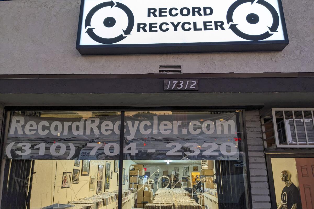 The exterior of Record Recycler.
