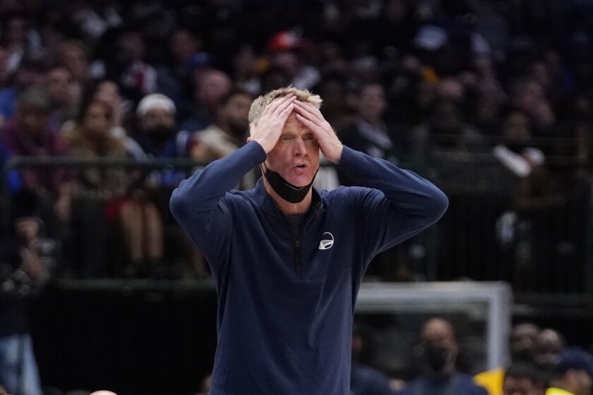 Golden State Warriors coach Steve Kerr during Game 4 on Tuesday.