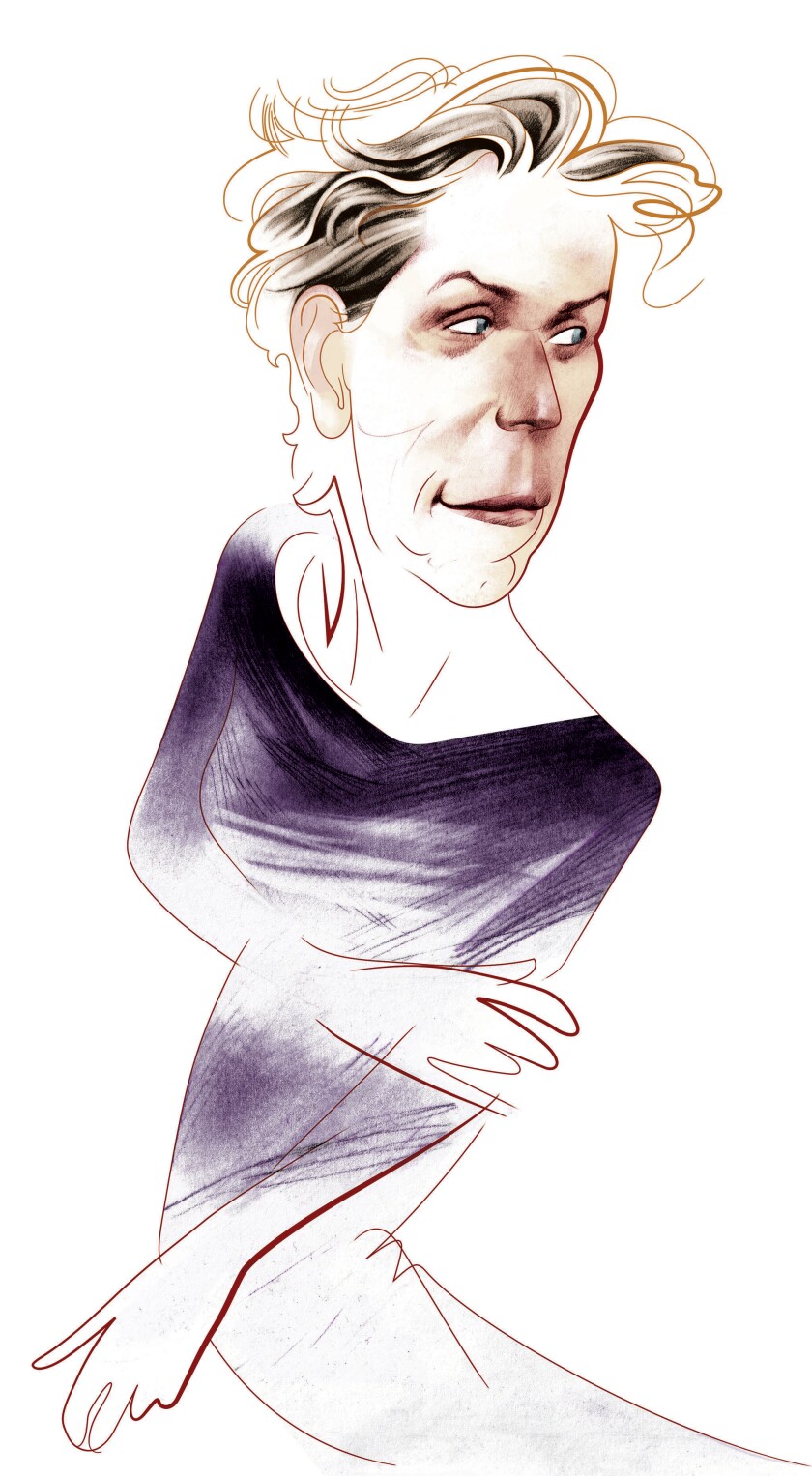 Illustration of actress Frances McDormand