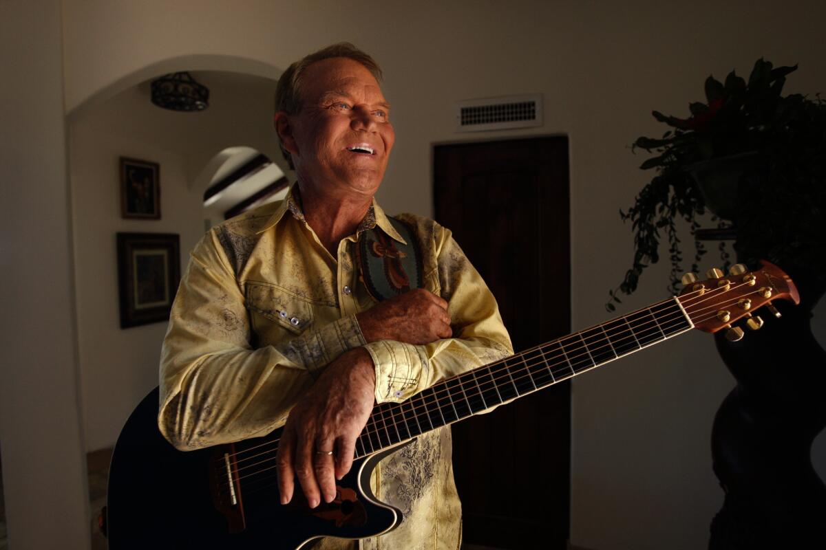 Country singer Glen Campbell at his home in Malibu on July 27, 2011.