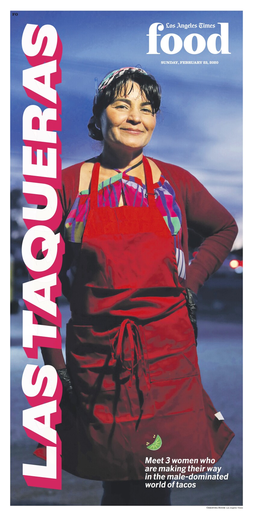 Los Angeles Times Food section cover, Sunday, Feb. 23, 2020