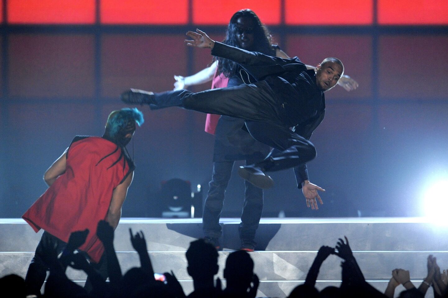 Chris Brown performs at the 2013 Billboard Music Awards.