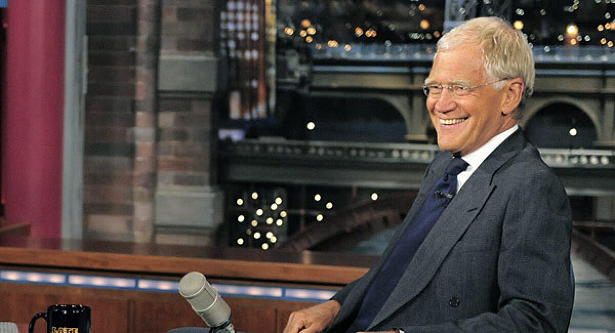 At issue is a fee for the CBS properties. The network is seeking a big increase for its stations, which Time Warner Cable is resisting. David Letterman, which is on CBS, is pictured on the set of the "Late Show with David Letterman."